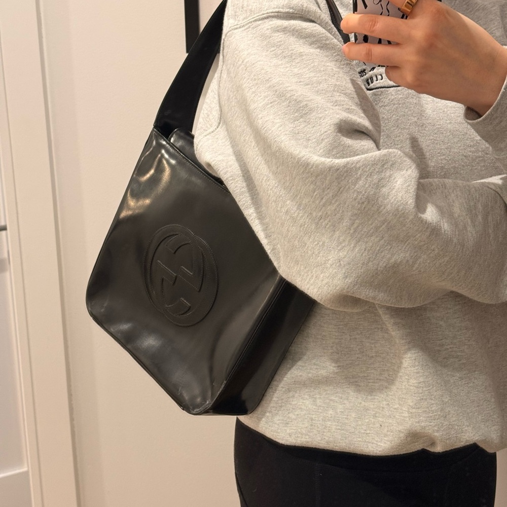 GUCCI Monogram Leather Tote Bag - Picture 8 of 8